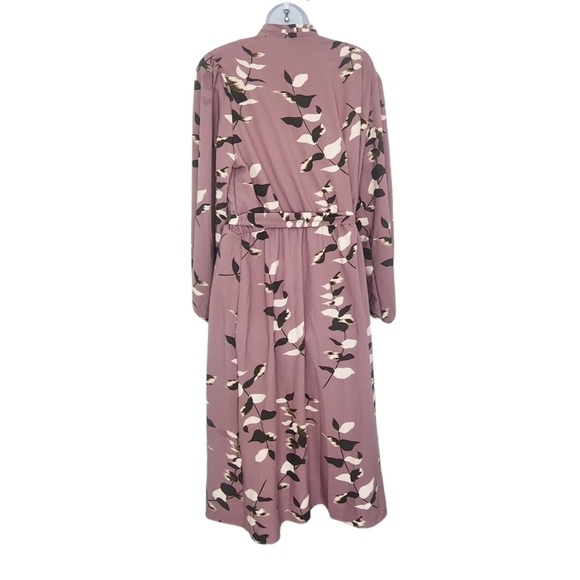 A New Day Womens Floral Long Sleeve Wrap Midi Dress in Size Small. - Picture 5 of 12